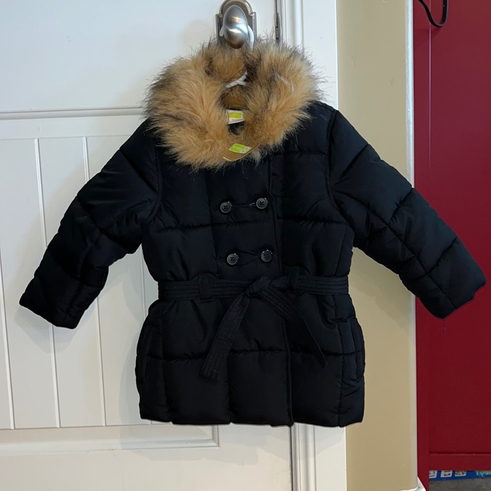 BNWT Crazy 8 size 4/5 youth black coat
